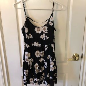 Brandy Melville Black Floral Dress